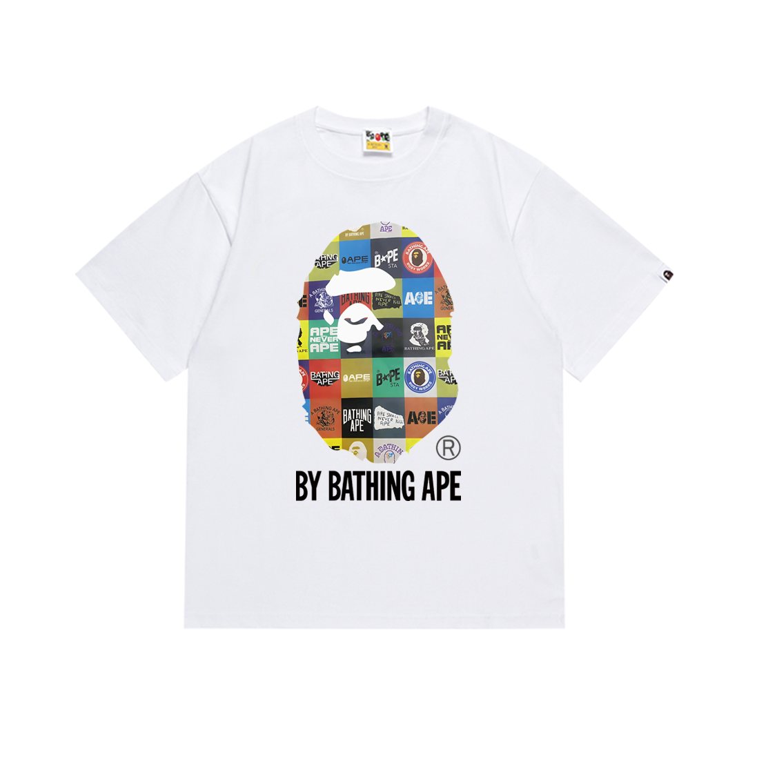 BAPE Multicolor Ape-Head Graphic T-Shirt ¡ª front