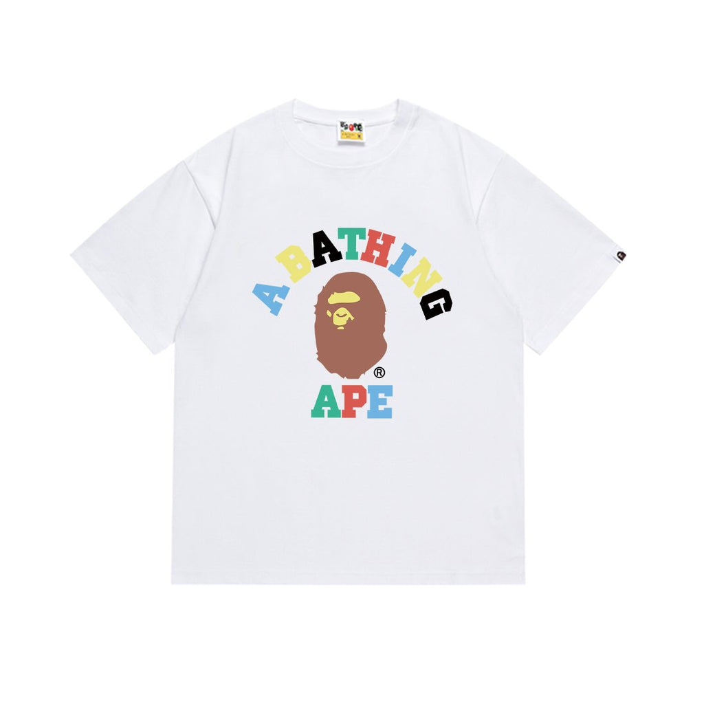 BAPE Ape Head Color Letter Graphic T-Shirt ¡ª front