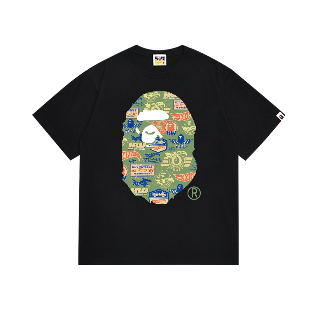 BAPE Multicolor Ape Head Graphic Short-Sleeve T-Shirt ¡ª front