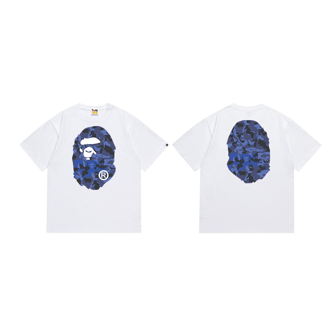 BAPE Blue Camo Ape Head Graphic T-Shirt ¡ª comparison