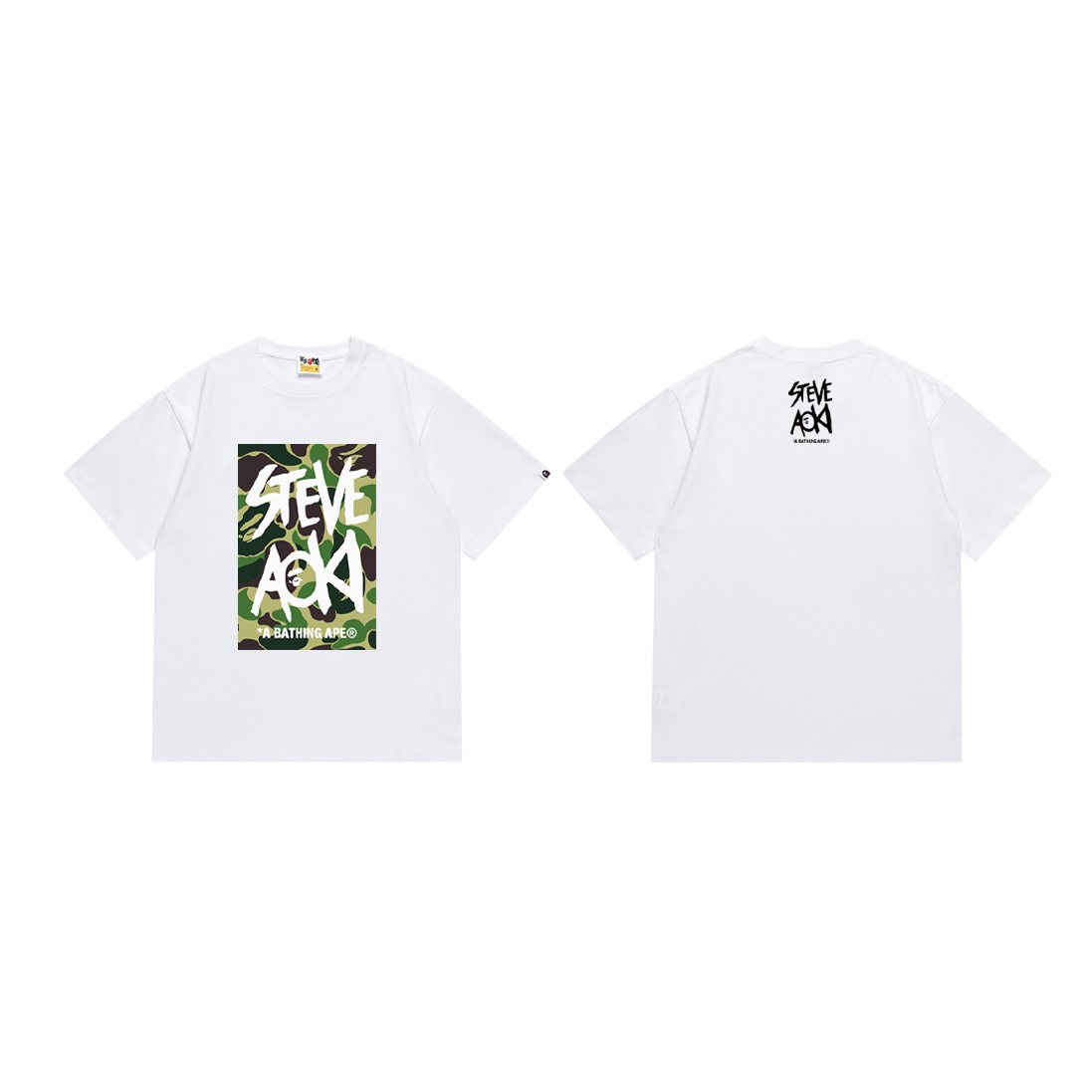 BAPE Steve Aoki Camo Graphic T-Shirt ¡ª front