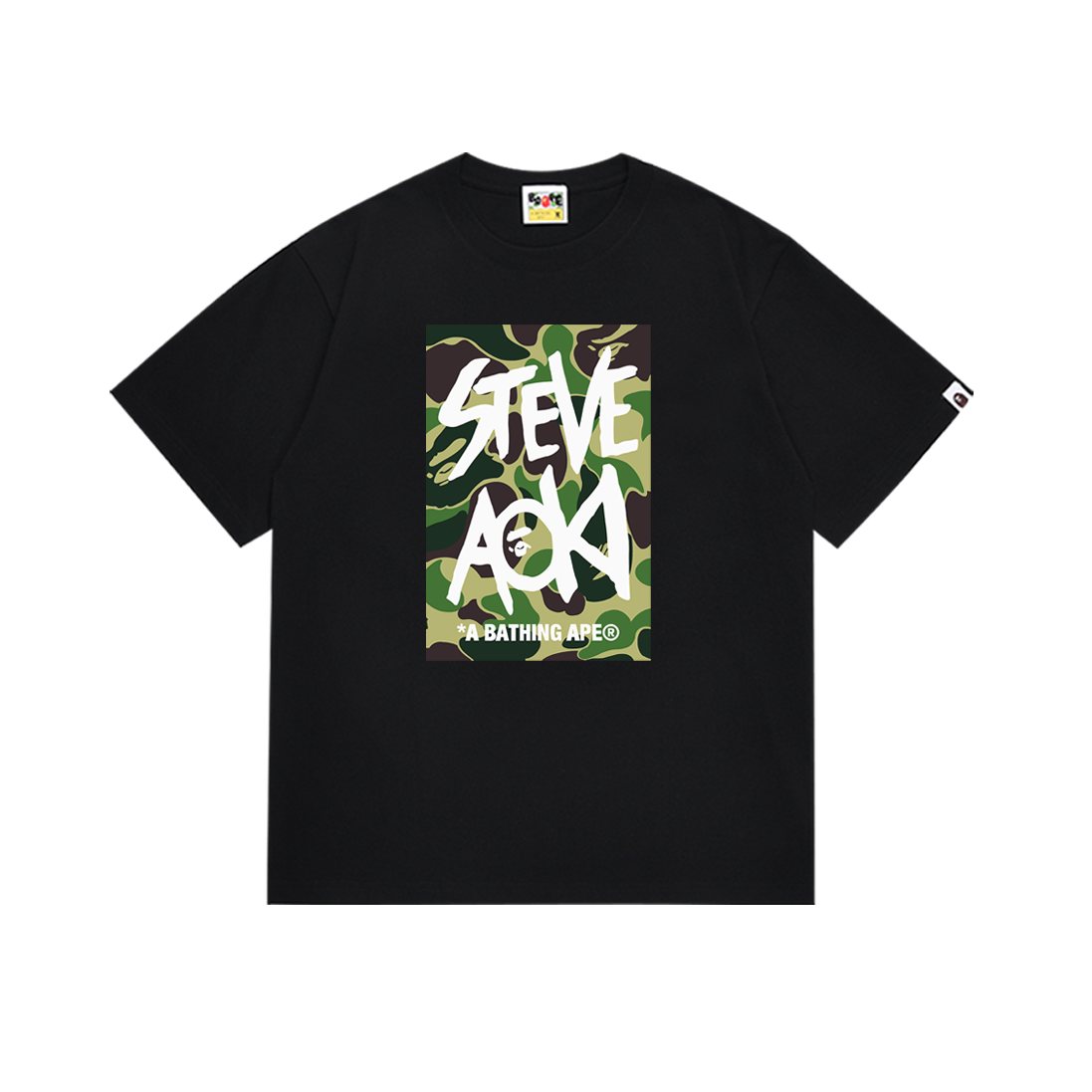BAPE Steve Aoki Camo Graphic T-Shirt ¡ª front