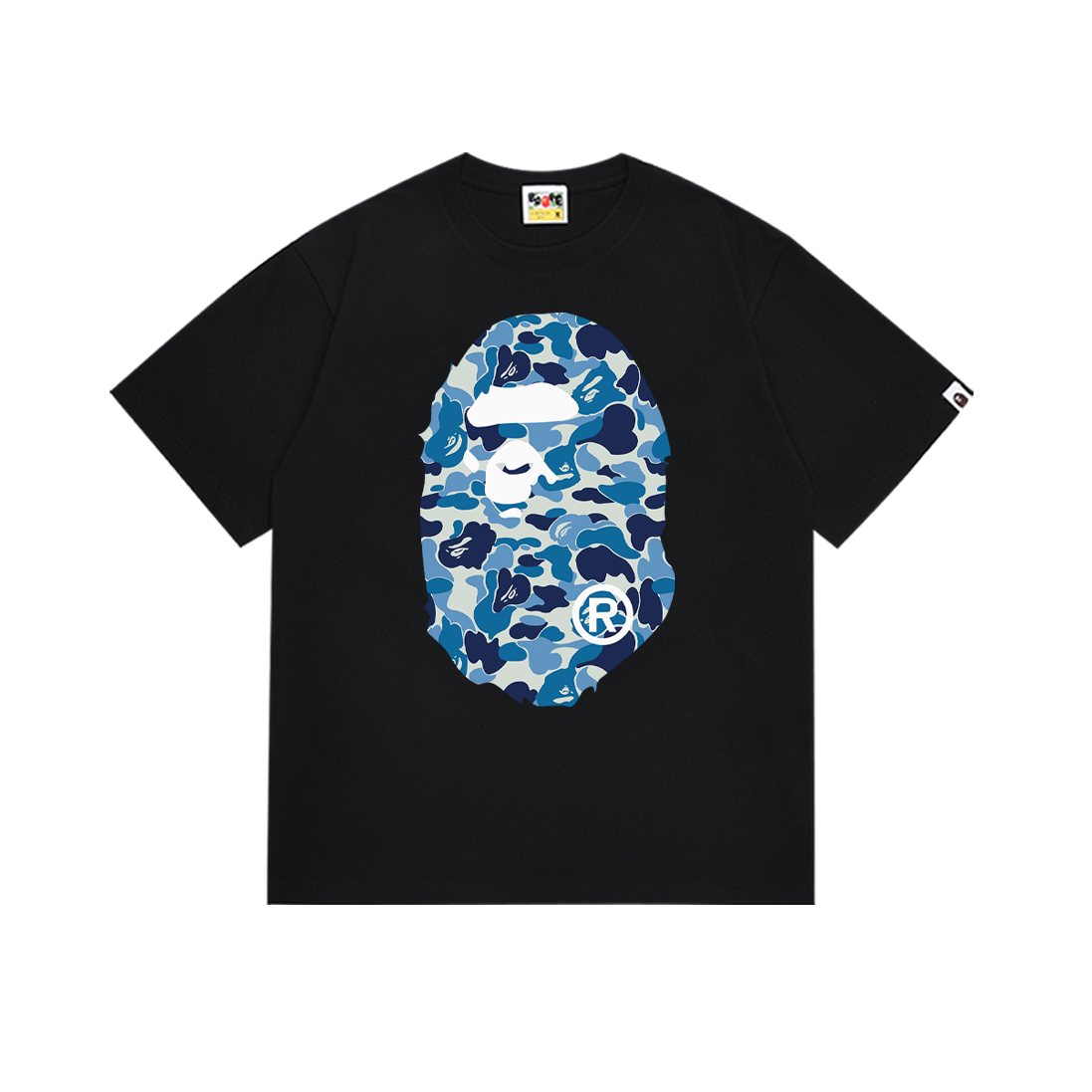 BAPE Camouflage Ape-Head Graphic Short-Sleeve T-Shirt ¡ª front
