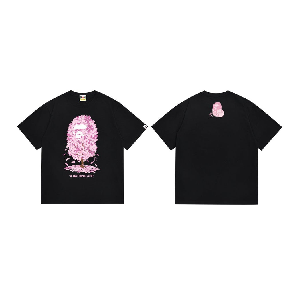 BAPE Pink Graphic Short-Sleeve T-Shirt ¡ª front
