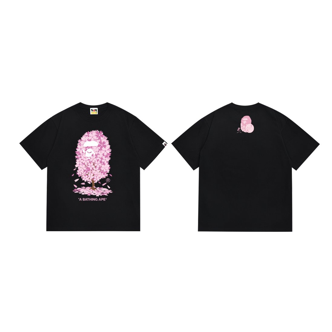 BAPE Pink Graphic Short-Sleeve T-Shirt ¡ª front