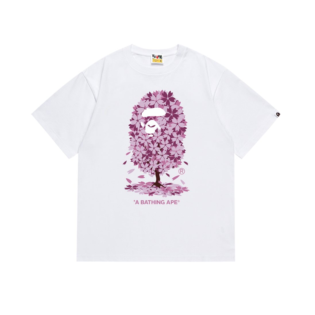 BAPE Pink Graphic Short-Sleeve T-Shirt ¡ª front