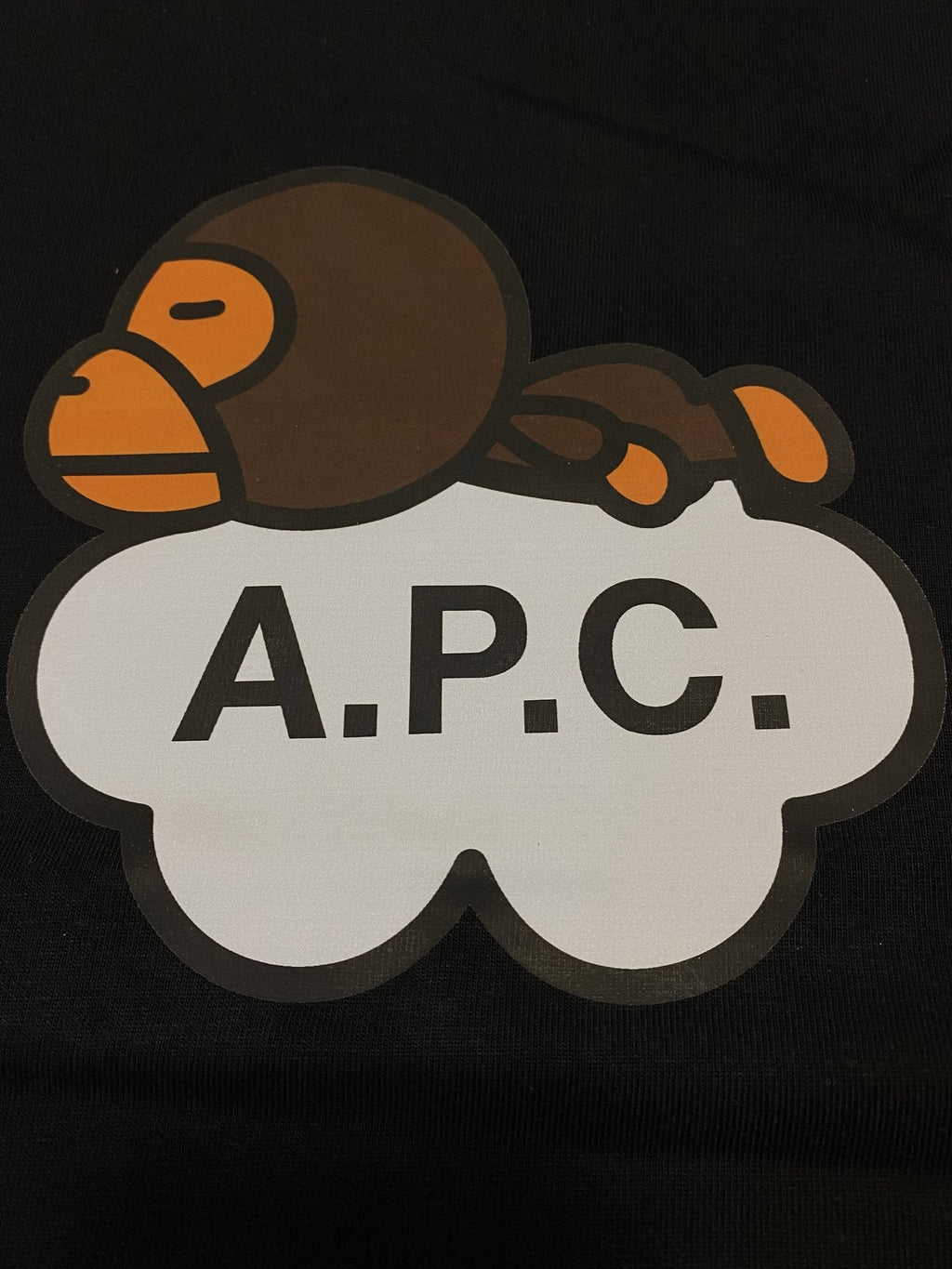 BAPE Ape Cloud Graphic Short-Sleeve T-Shirt ¡ª detail
