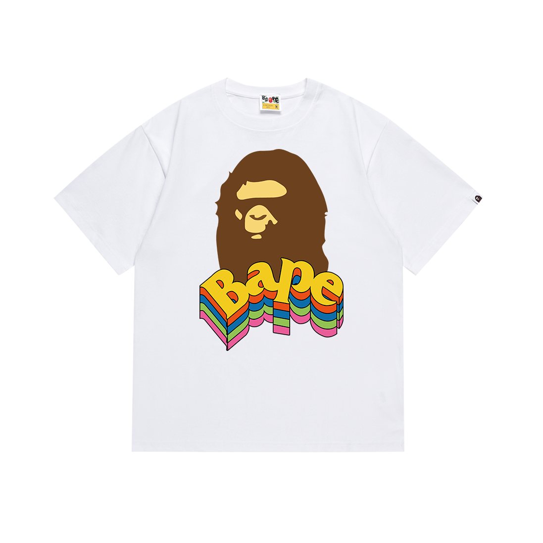 BAPE Ape Rainbow Graphic T-Shirt ¡ª front