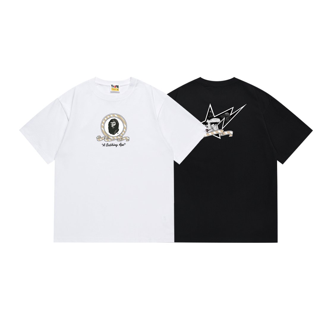 BAPE Front & Back Graphic T-Shirt ¡ª comparison