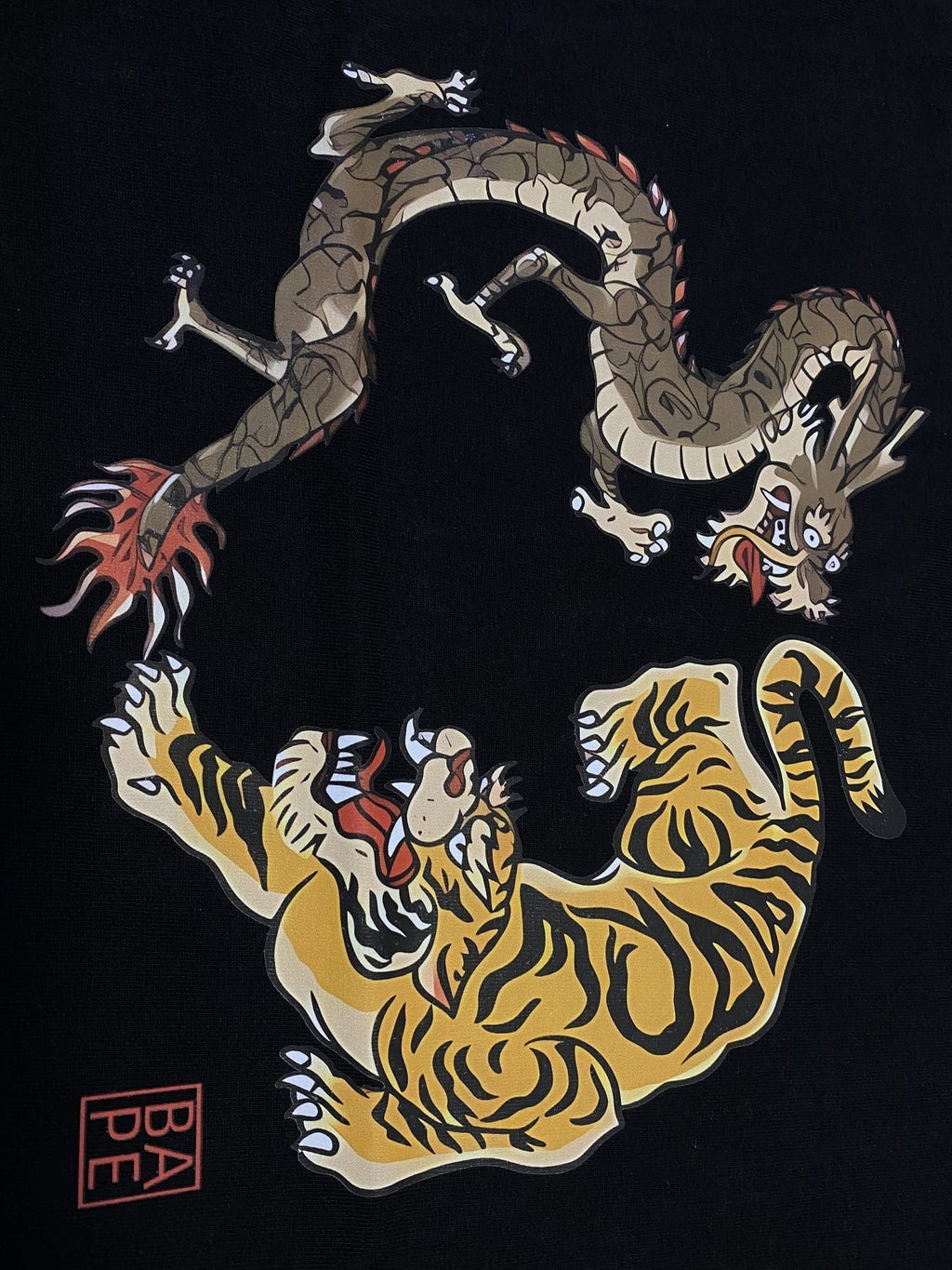 BAPE Dragon and Tiger Graphic T-Shirt ¡ª detail