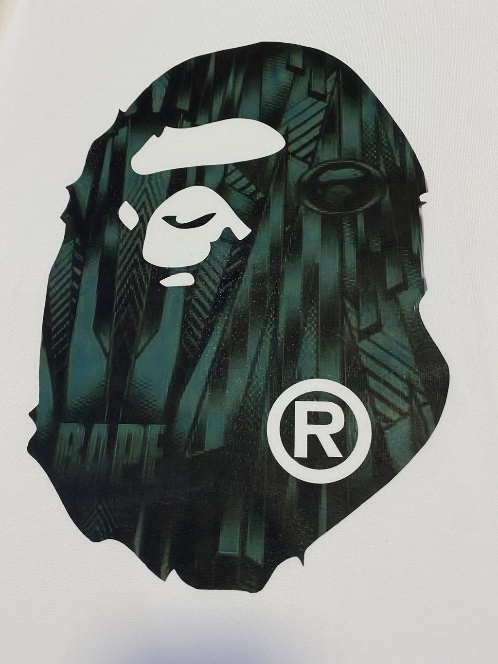 BAPE Ape Head Graphic Short-Sleeve T-Shirt ¡ª fabric_closeup