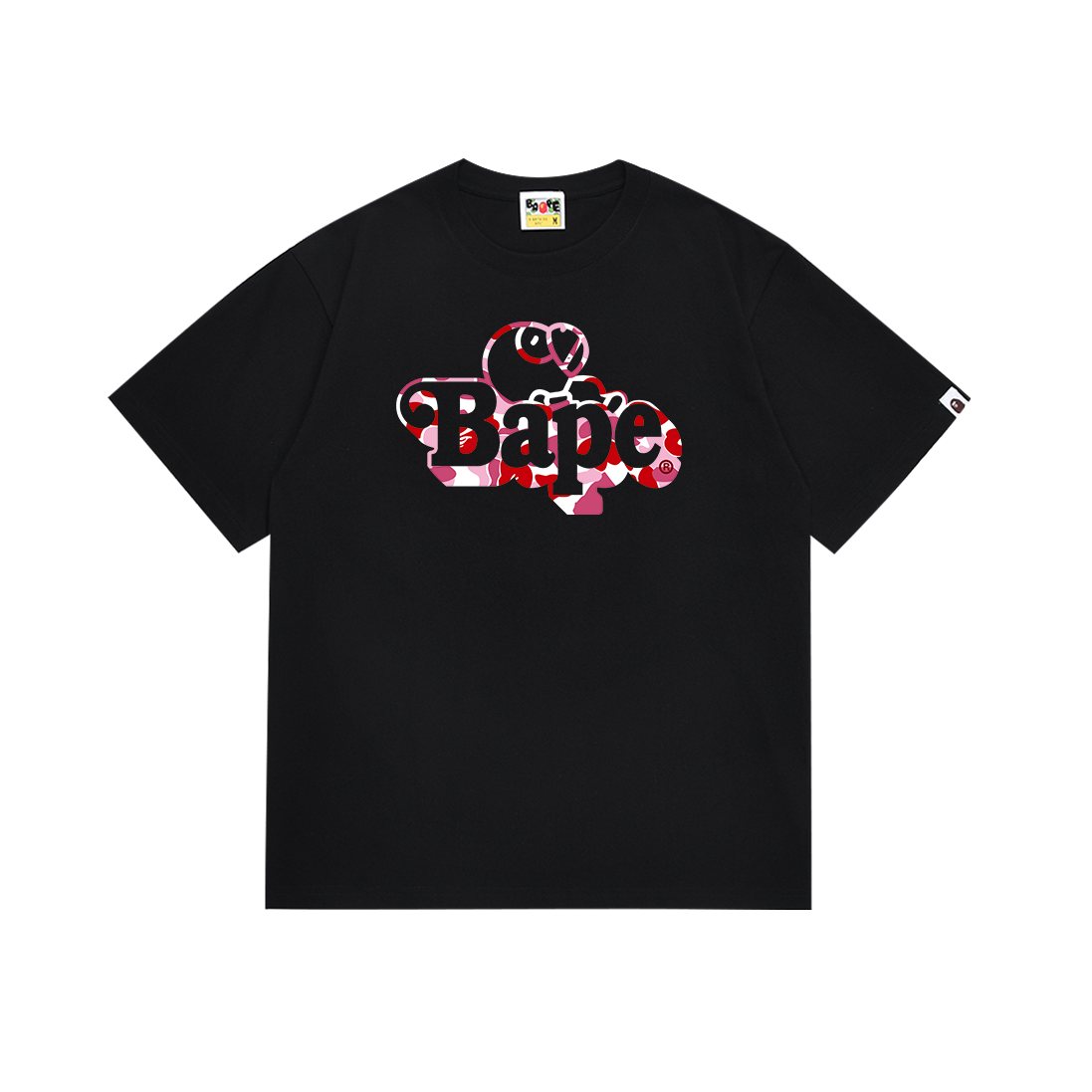 BAPE Pink Camo Graphic Short-Sleeve T-Shirt ¡ª front