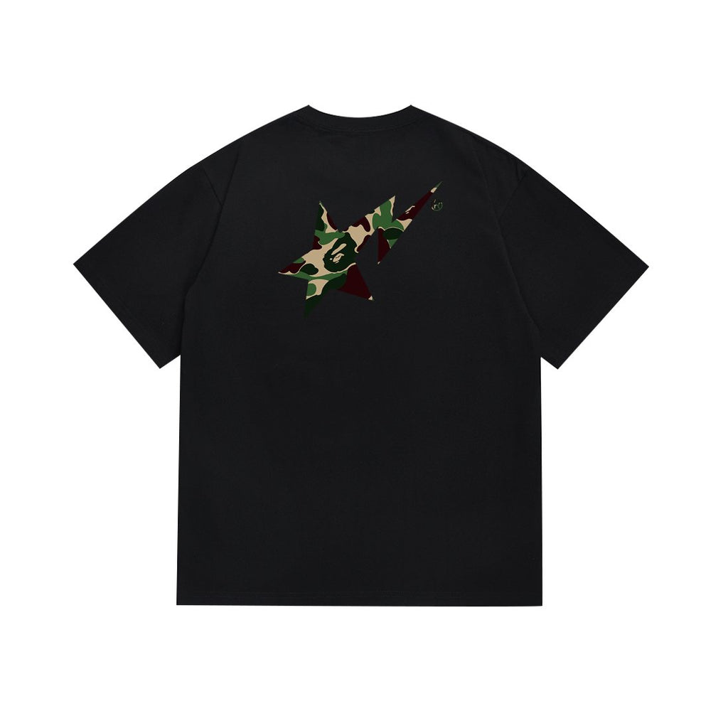 BAPE Green Camo Star Graphic T-Shirt ¡ª back
