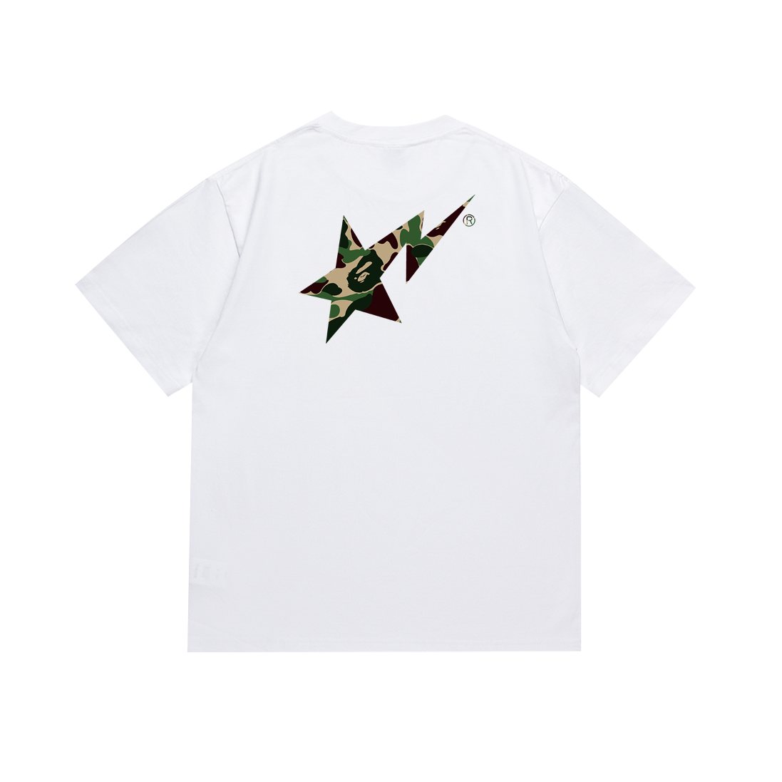 BAPE Green Camo Star Graphic T-Shirt ¡ª back