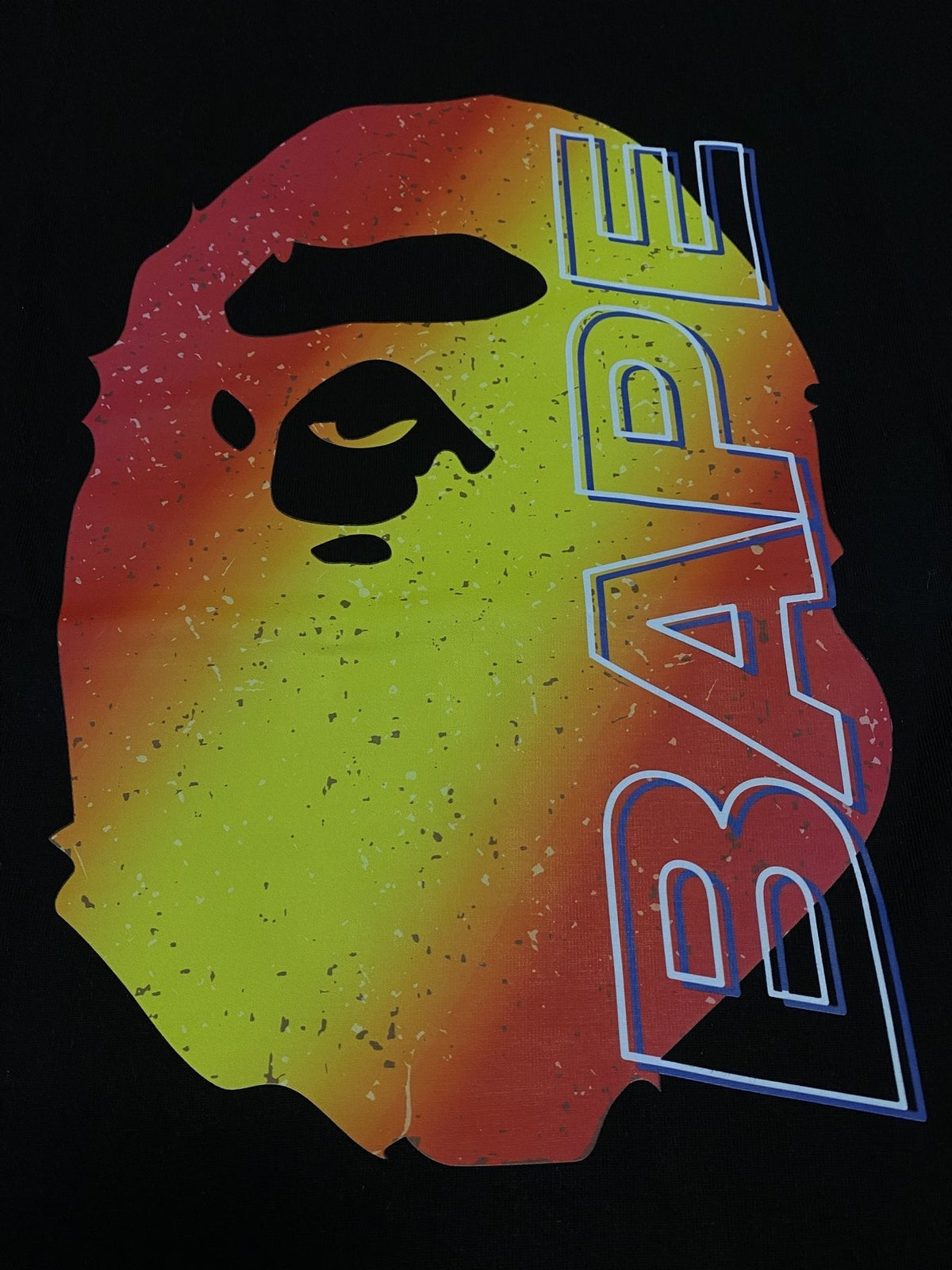 BAPE Gradient Ape Head Graphic T-Shirt ¡ª detail