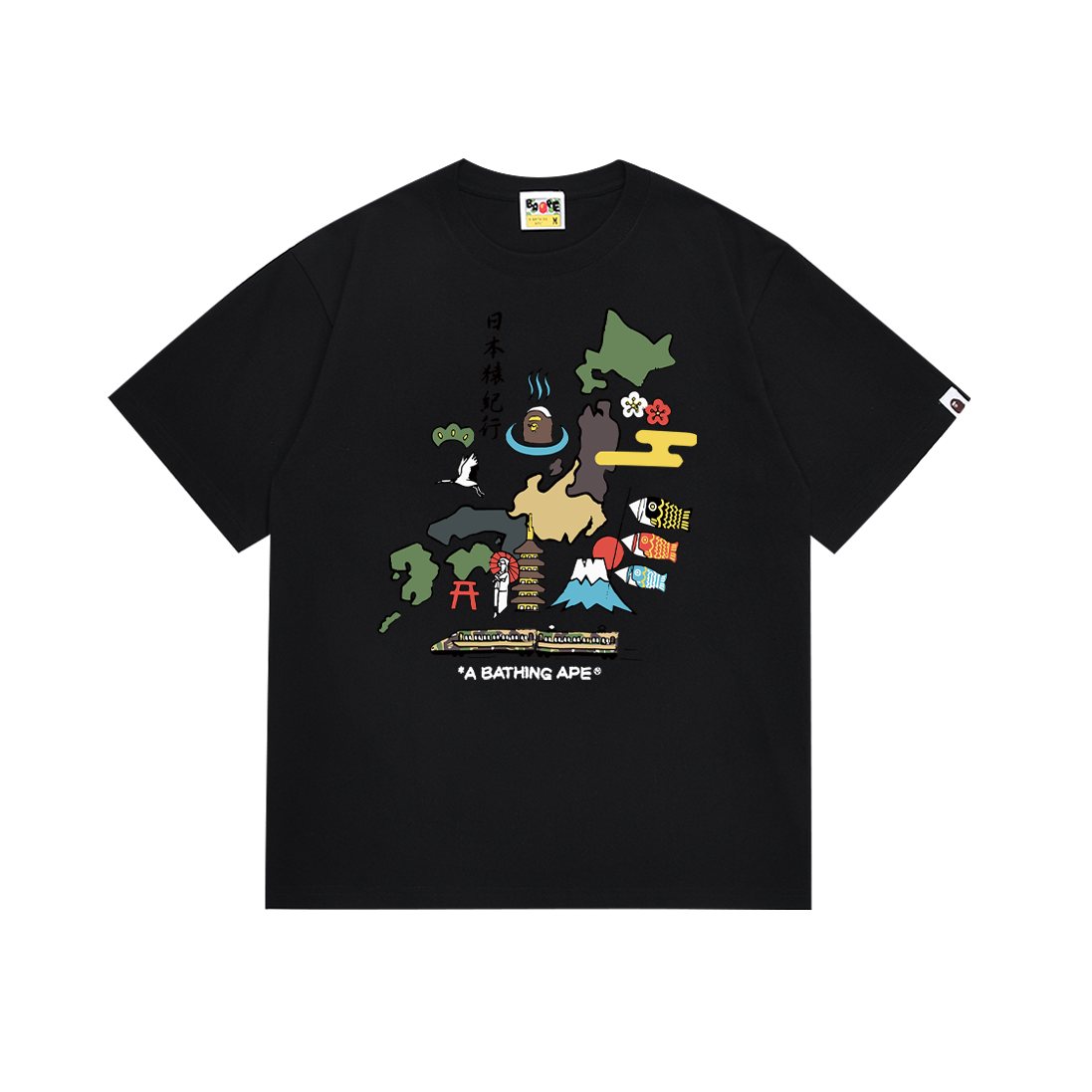 BAPE Japan Map Graphic T-Shirt ¡ª front