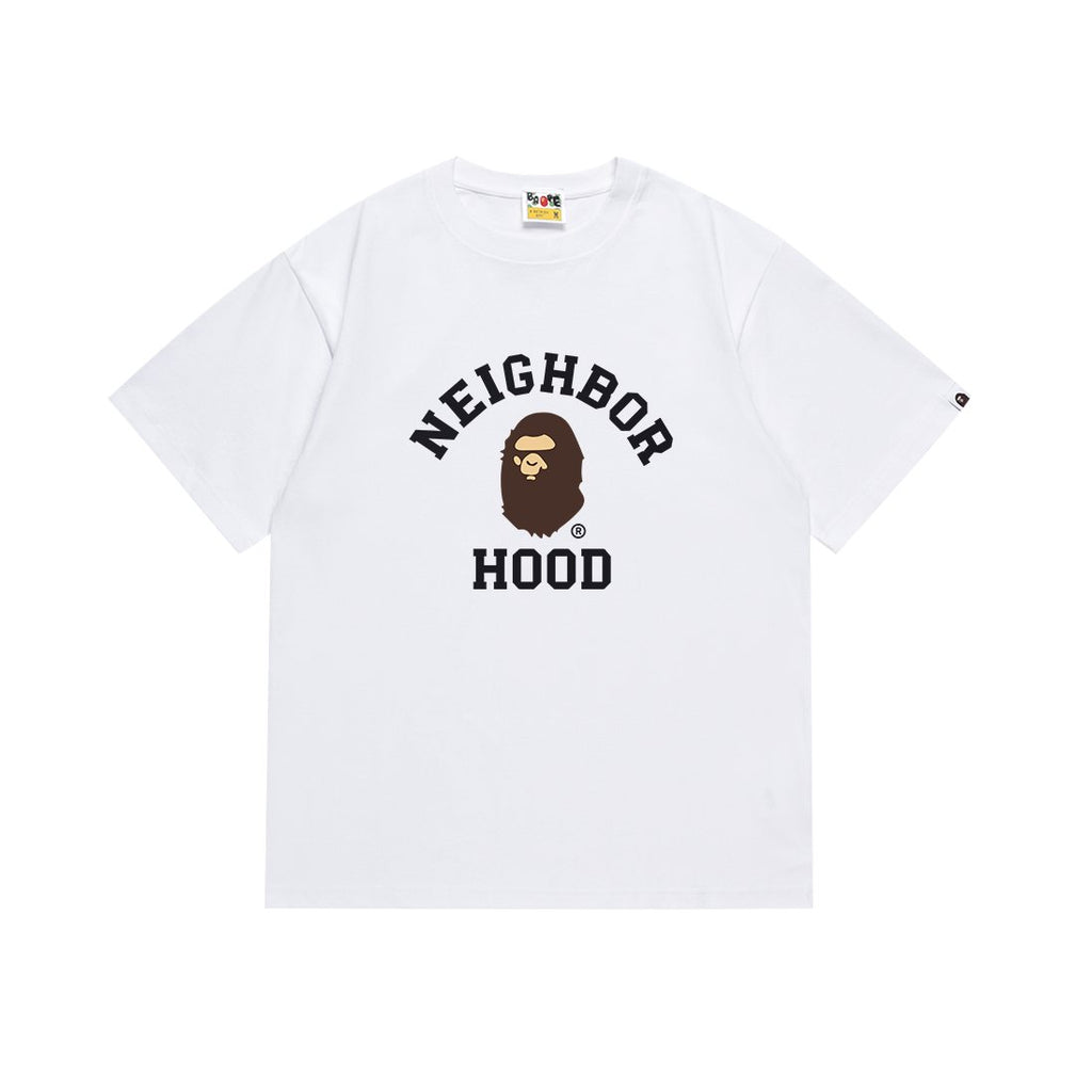 BAPE Neighborhood Hood Ape Head Graphic T-Shirt ¡ª hero