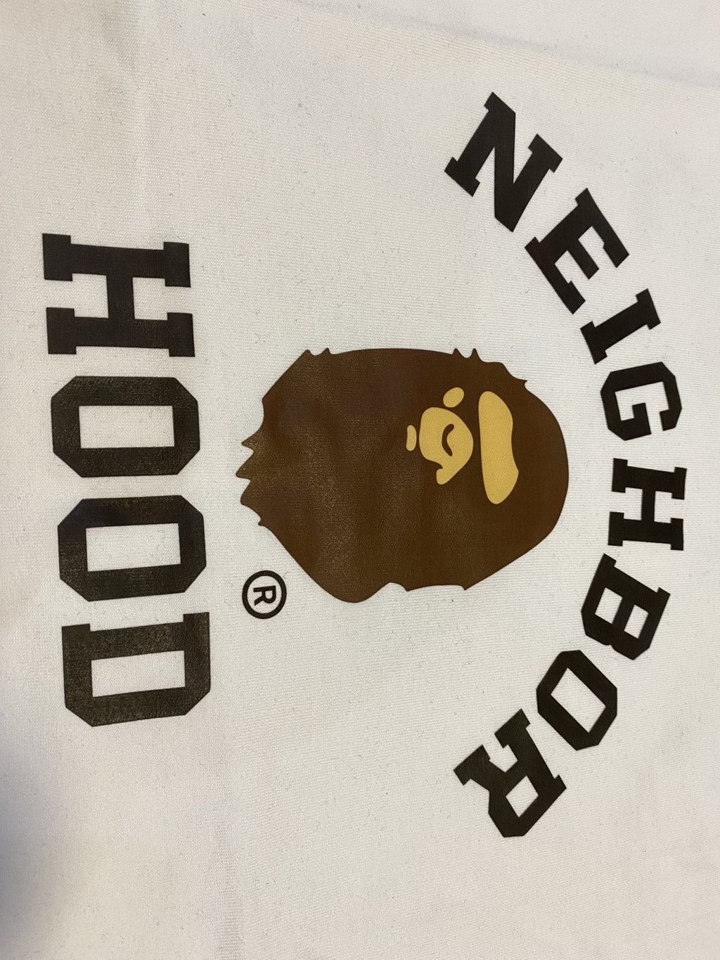 BAPE Neighborhood Hood Ape Head Graphic T-Shirt ¡ª detail