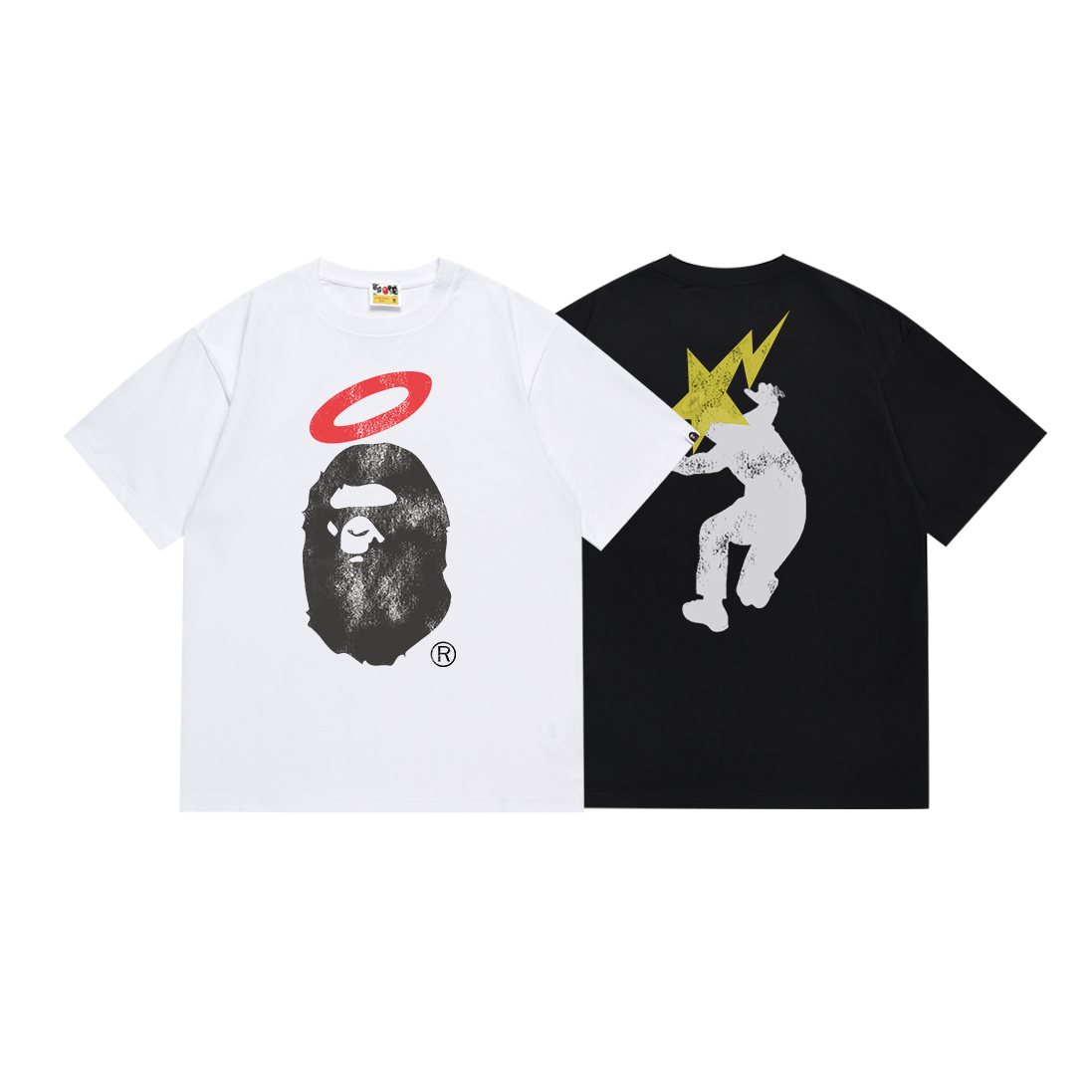 BAPE Front and Back Graphic T-Shirt ¡ª comparison