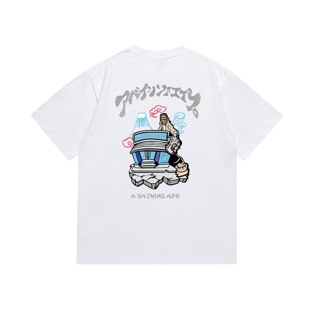 BAPE Chest and Back Graphic Short-Sleeve T-Shirt ¡ª back