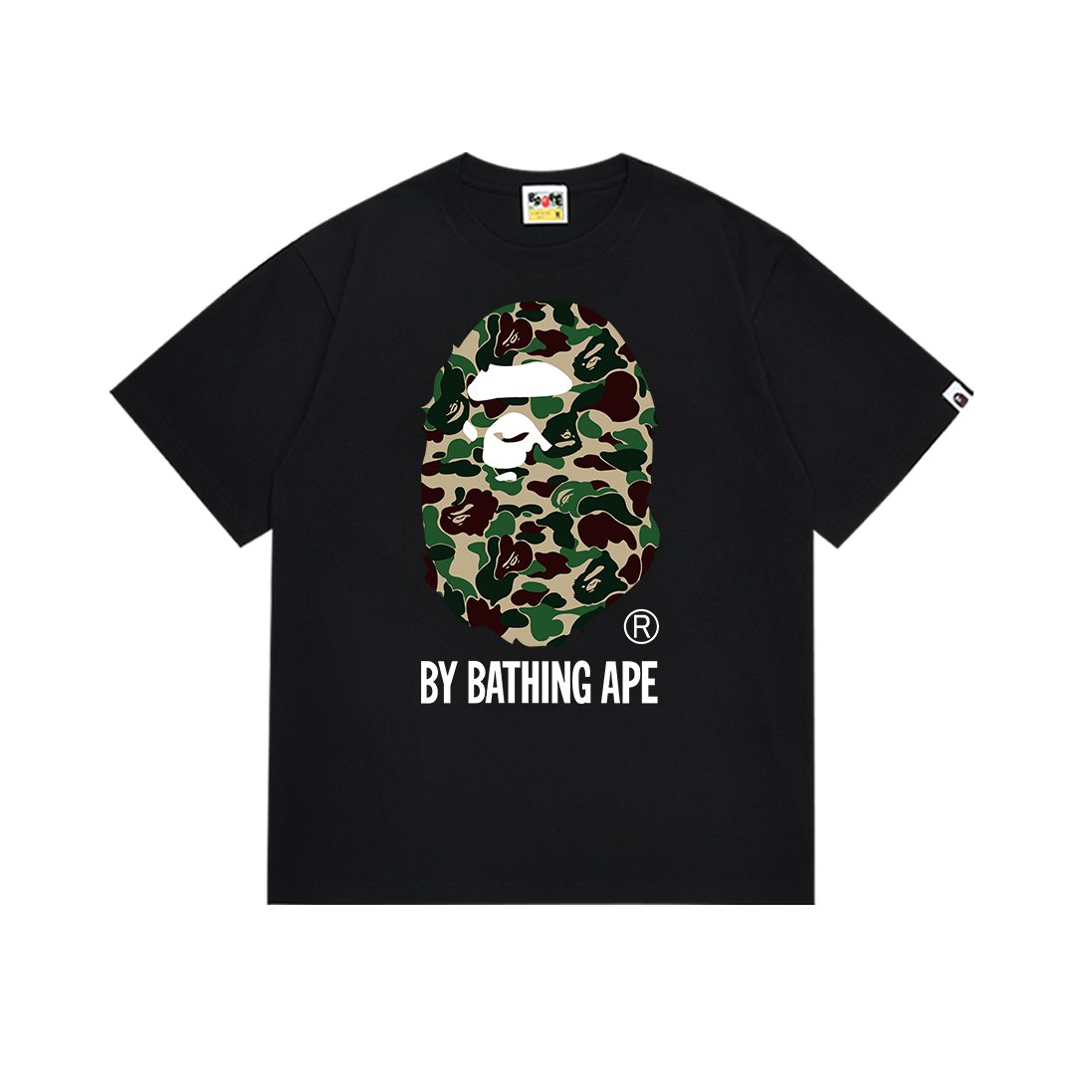 BAPE Green Camo Ape Head Graphic T-Shirt ¡ª front