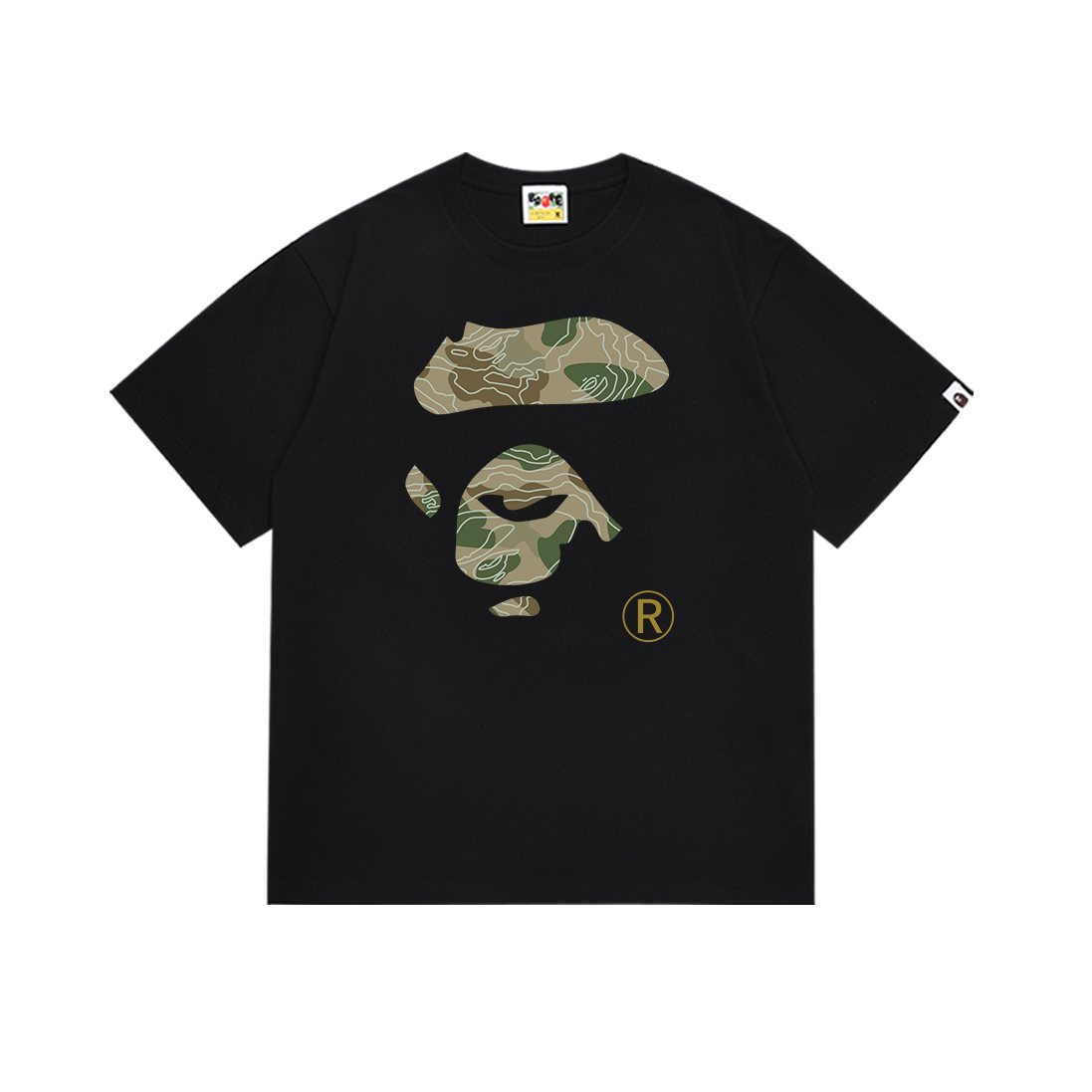 BAPE Camo Ape Face Graphic T-Shirt ¡ª front