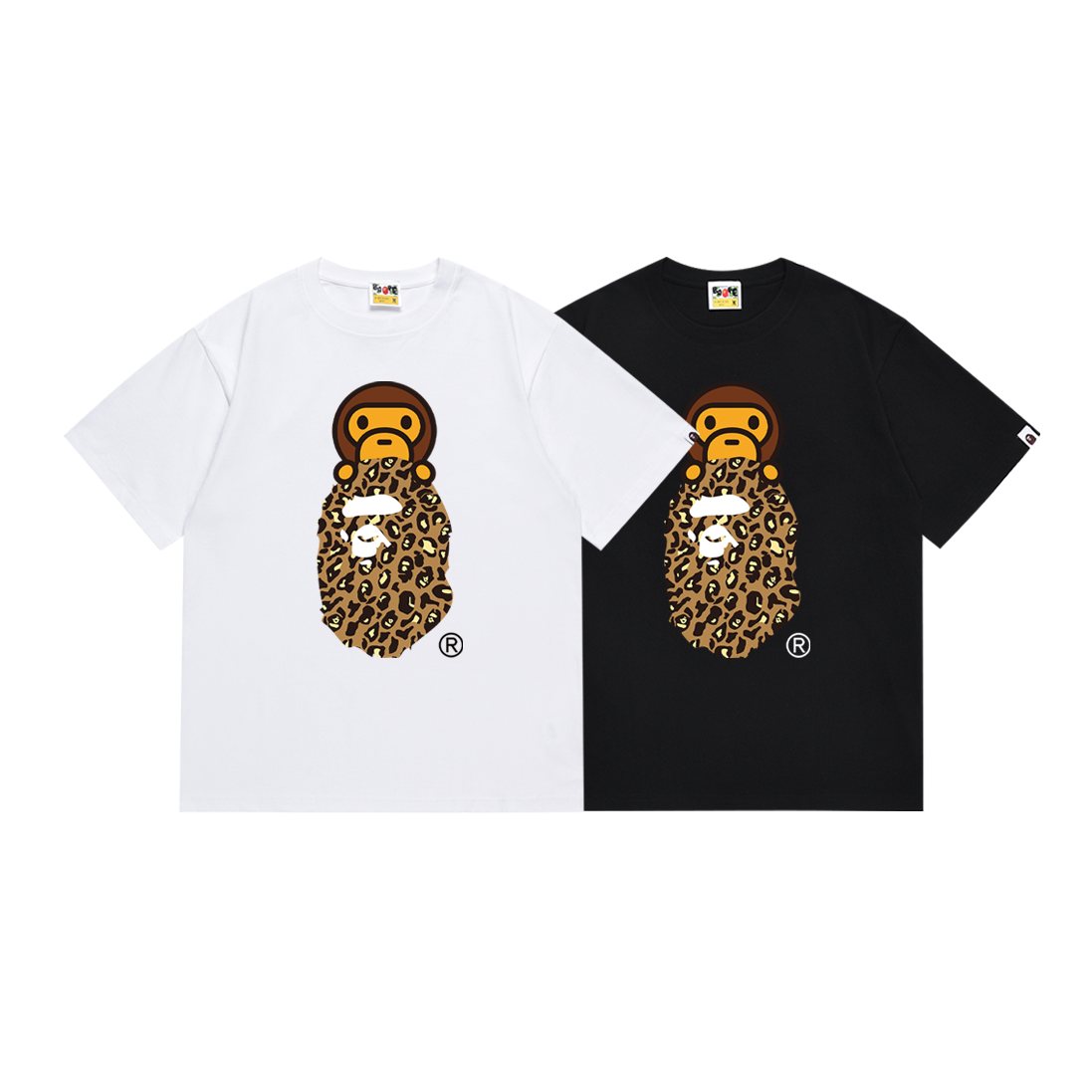 BAPE Tan Leopard Ape Graphic T-Shirt ¡ª comparison