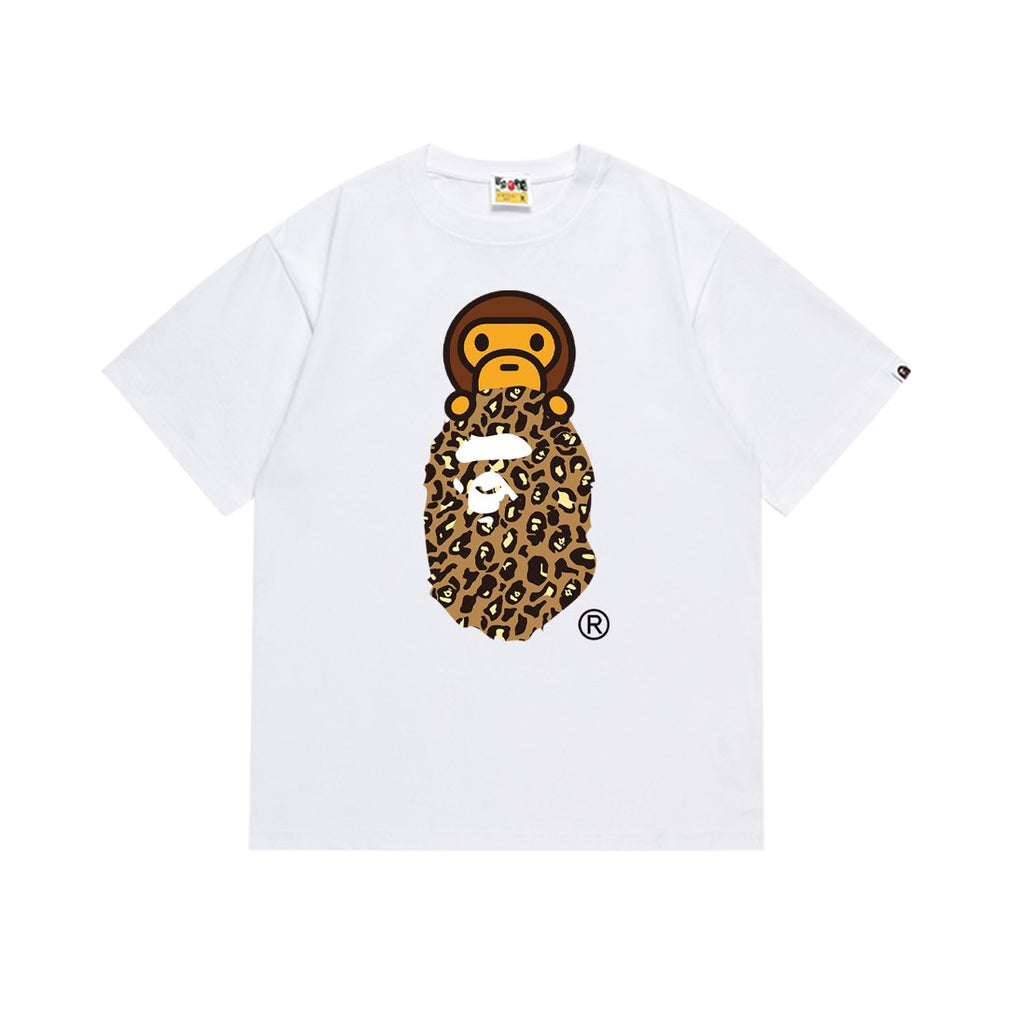BAPE Tan Leopard Ape Graphic T-Shirt ¡ª hero