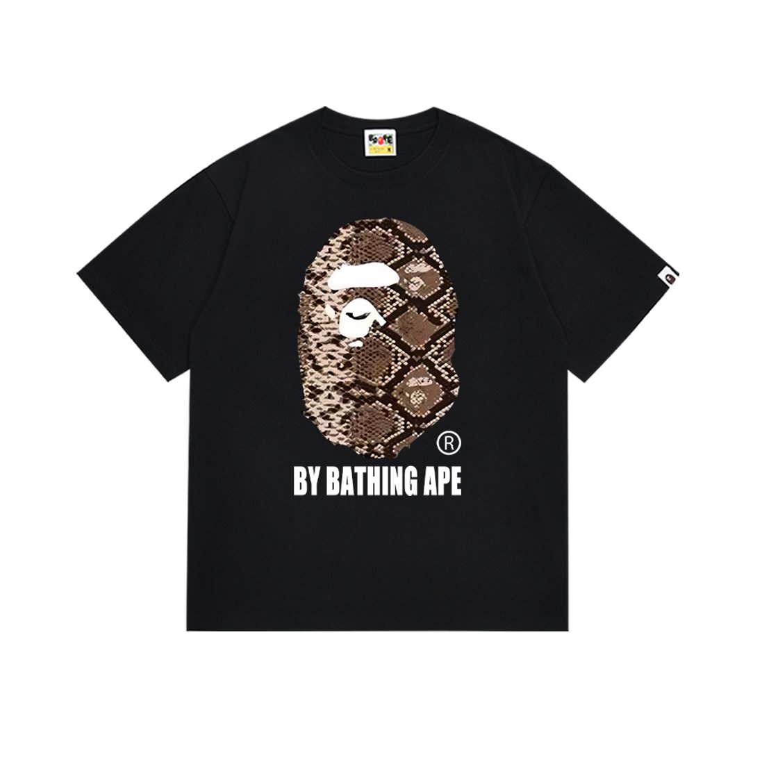 BAPE Snake-Camo Ape Head Graphic T-Shirt ¡ª front