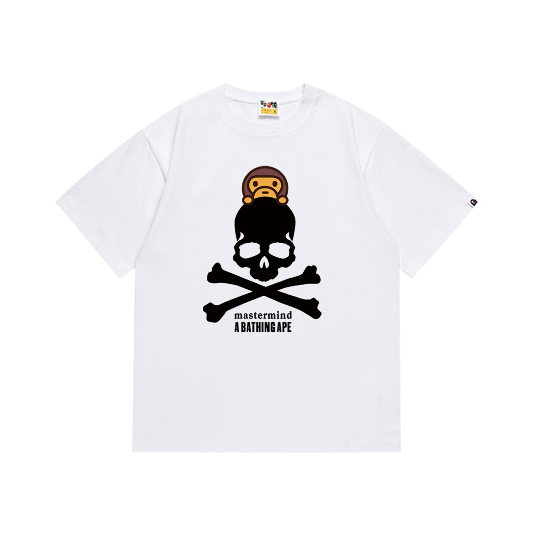 BAPE Skull Crossbones Graphic T-Shirt ¡ª front