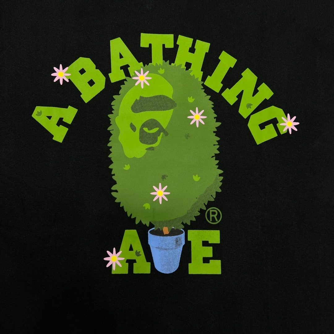 BAPE Green Camo Face Graphic T-Shirt ¡ª detail