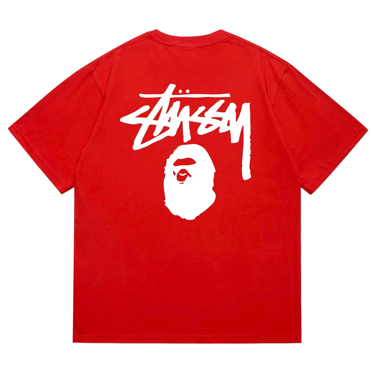 BAPE Stussy-Style Ape Graphic T-Shirt ¡ª back