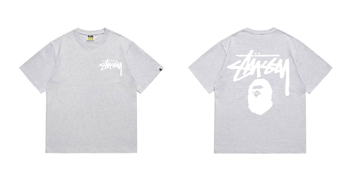 BAPE Stussy-Style Ape Graphic T-Shirt ¡ª front
