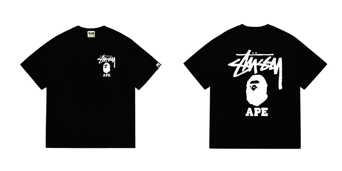 BAPE Stussy Graphic Short-Sleeve T-Shirt ¡ª comparison