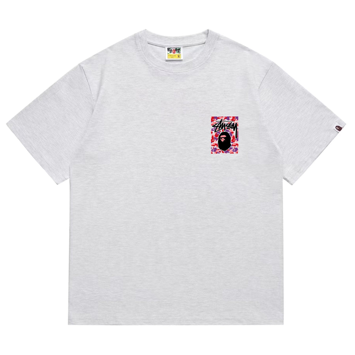 BAPE Warm Camo Black Ape Graphic T-Shirt ¡ª front