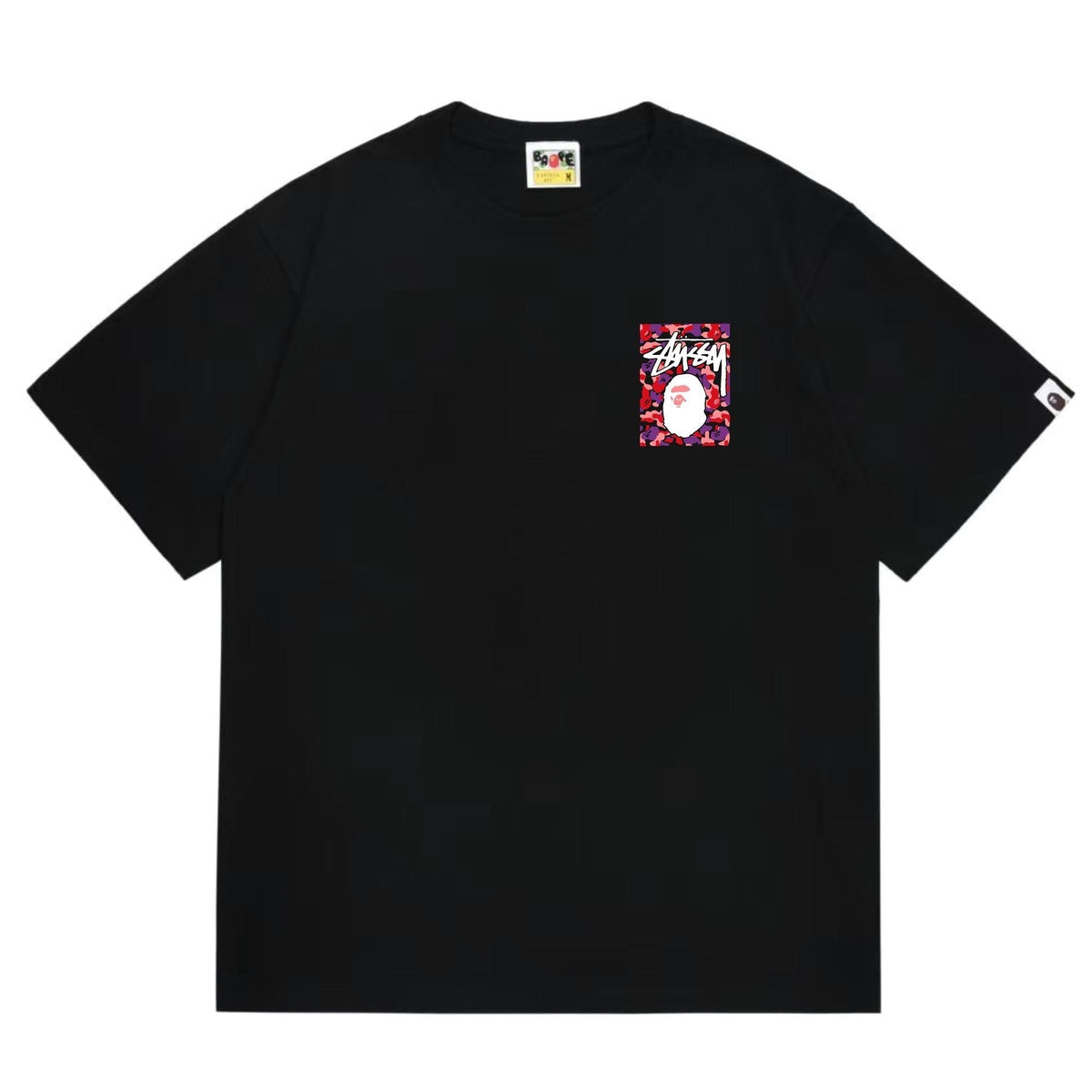 BAPE Warm Camo Ape Graphic Short-Sleeve T-Shirt ¡ª front