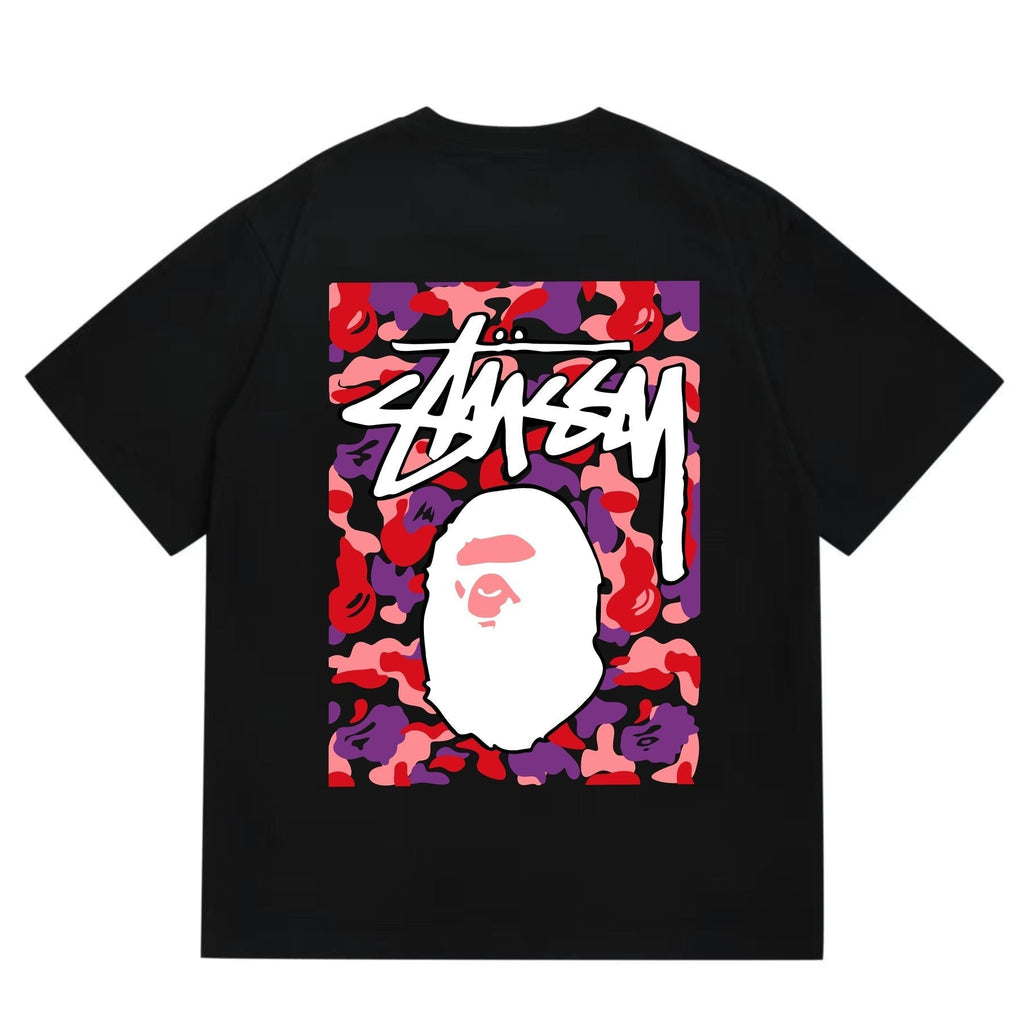 BAPE Warm Camo Ape Graphic Short-Sleeve T-Shirt ¡ª back