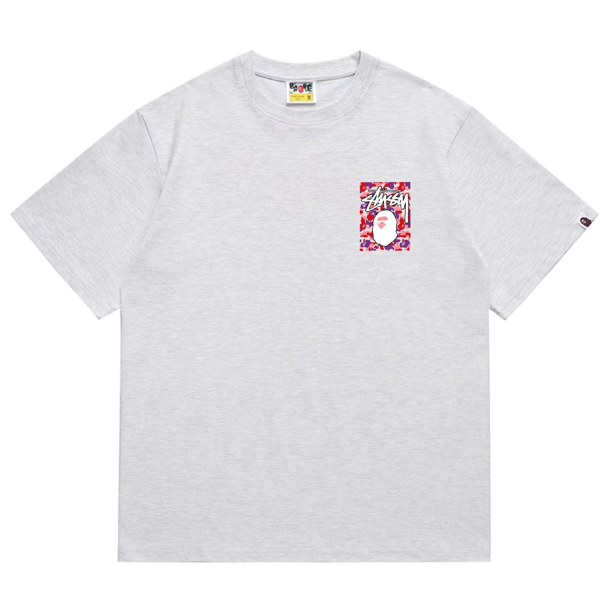 BAPE Warm Camo Ape Graphic Short-Sleeve T-Shirt ¡ª front