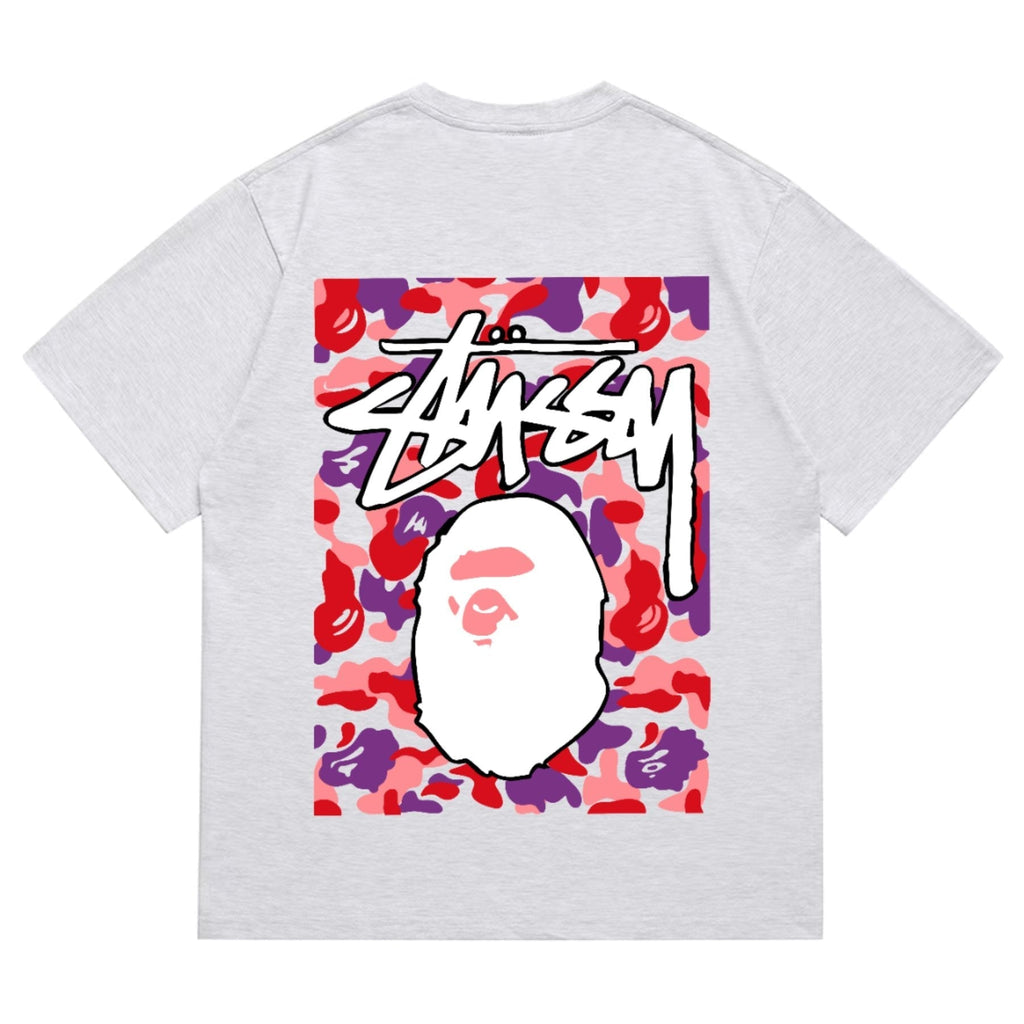 BAPE Warm Camo Ape Graphic Short-Sleeve T-Shirt ¡ª back