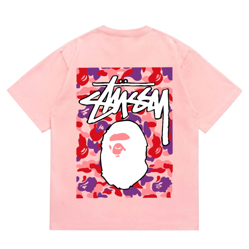 BAPE Warm Camo Ape Graphic Short-Sleeve T-Shirt ¡ª back