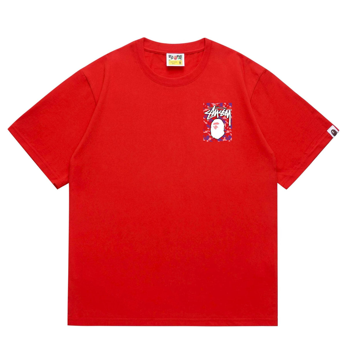 BAPE Warm Camo Ape Graphic Short-Sleeve T-Shirt ¡ª front