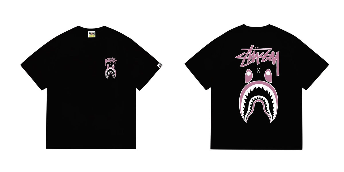BAPE Contrast Shark Wordmark Graphic T-Shirt ¡ª comparison