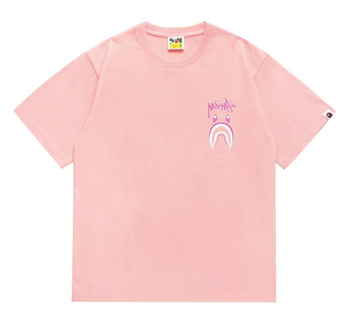 BAPE Tonal Shark Wordmark Graphic T-Shirt ¡ª front