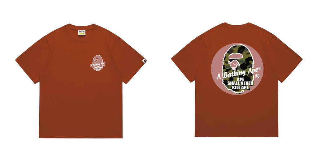 BAPE Pink Accent Ape Circle Graphic T-Shirt ¡ª hero
