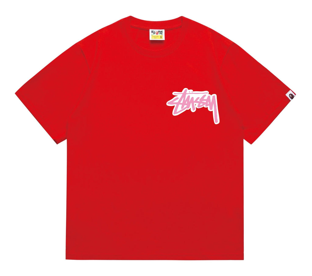 BAPE Light Face Graffiti Wordmark T-Shirt ¡ª front