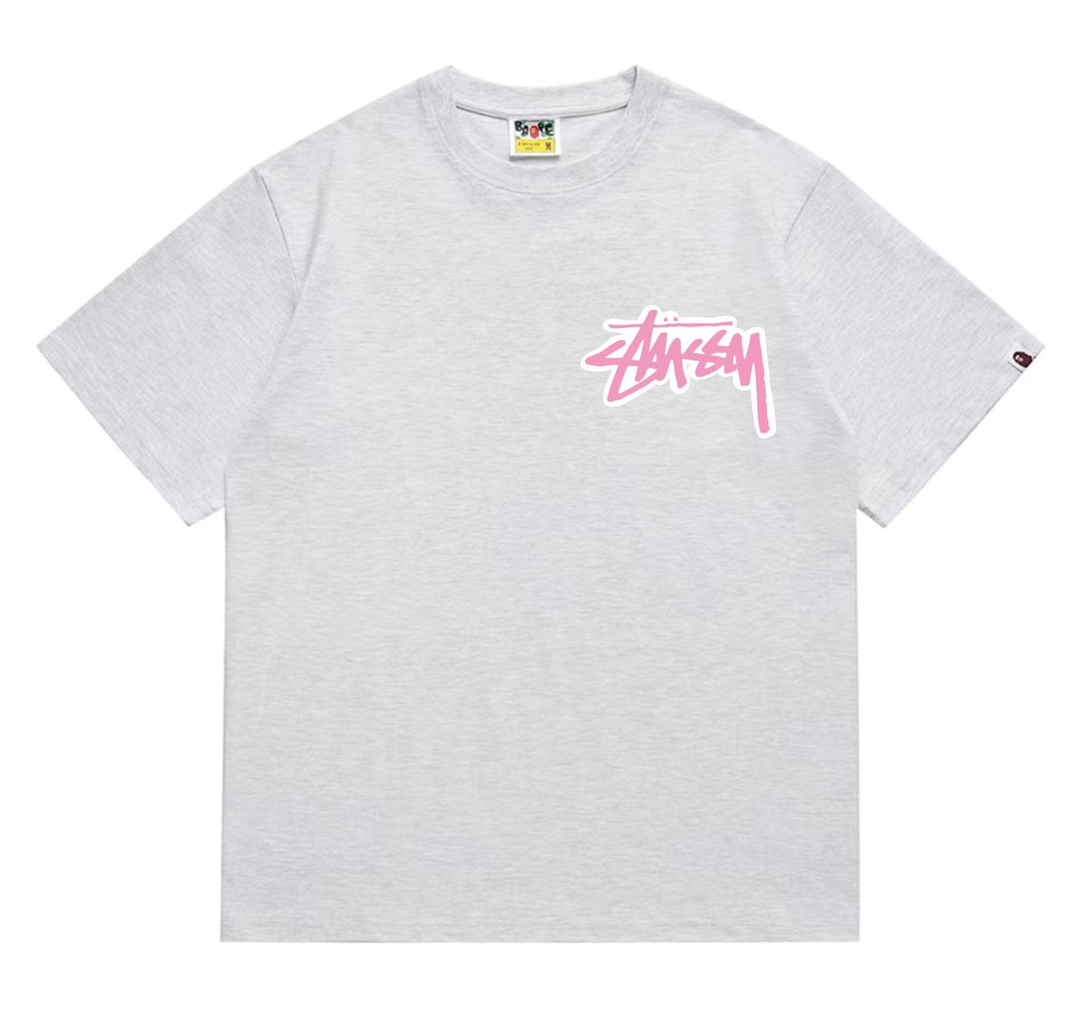 BAPE Light Face Graffiti Wordmark T-Shirt ¡ª front
