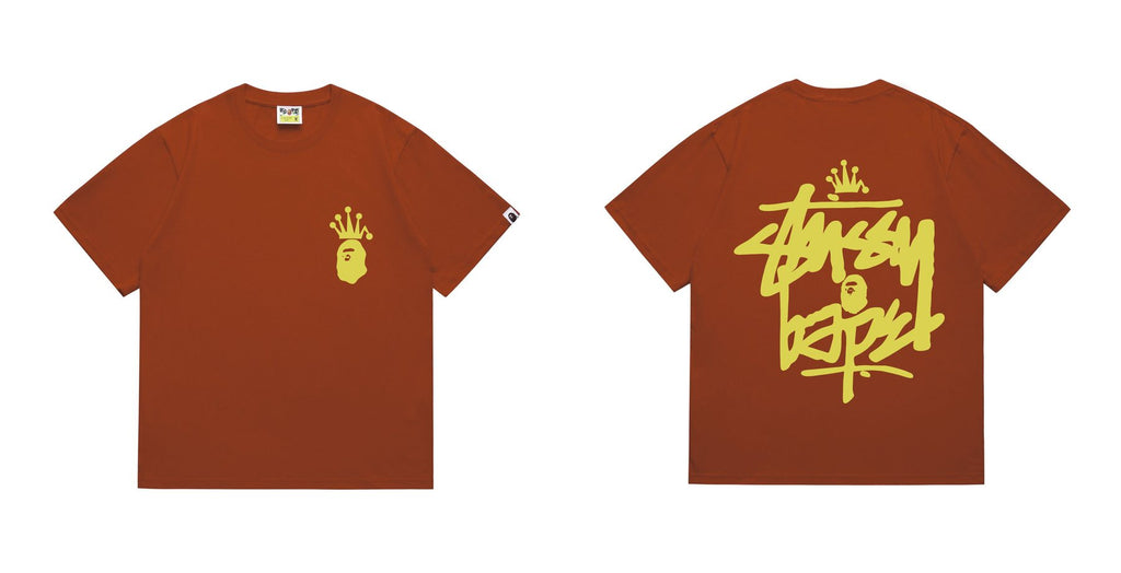 BAPE Crowned Ape Back Graphic Short-Sleeve T-Shirt ¡ª front