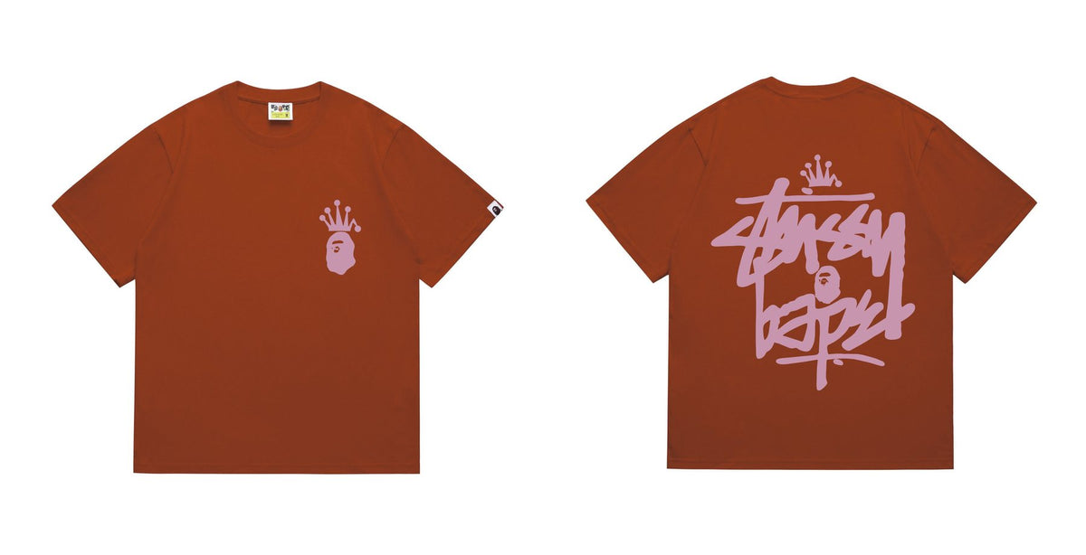 BAPE Crowned Ape Back Graphic Short-Sleeve T-Shirt ¡ª front