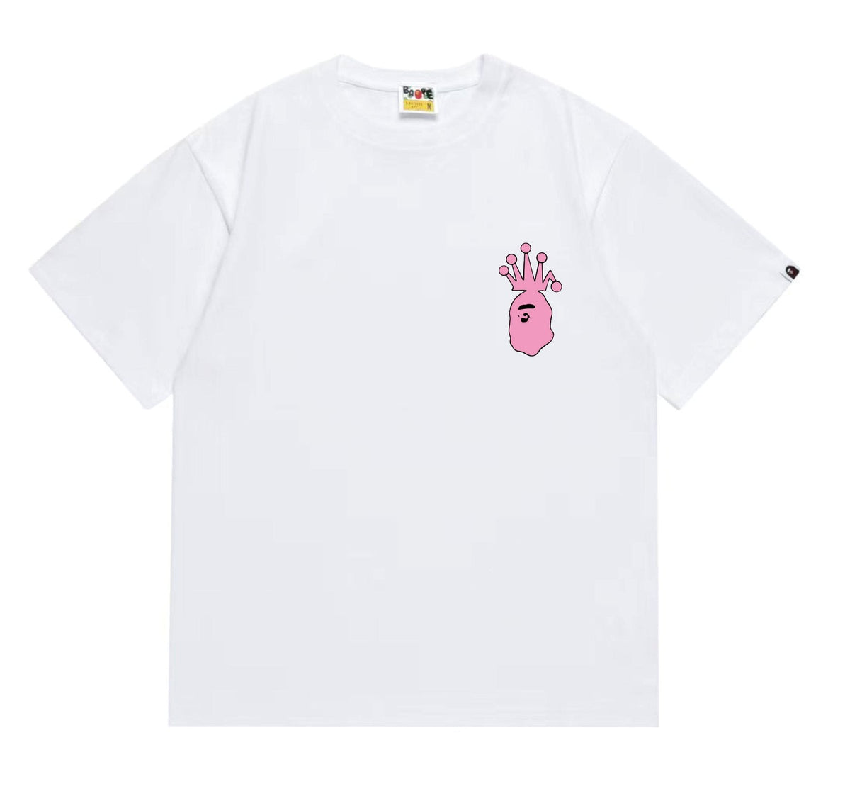 BAPE Crown-Face Graffiti Graphic T-Shirt ¡ª front