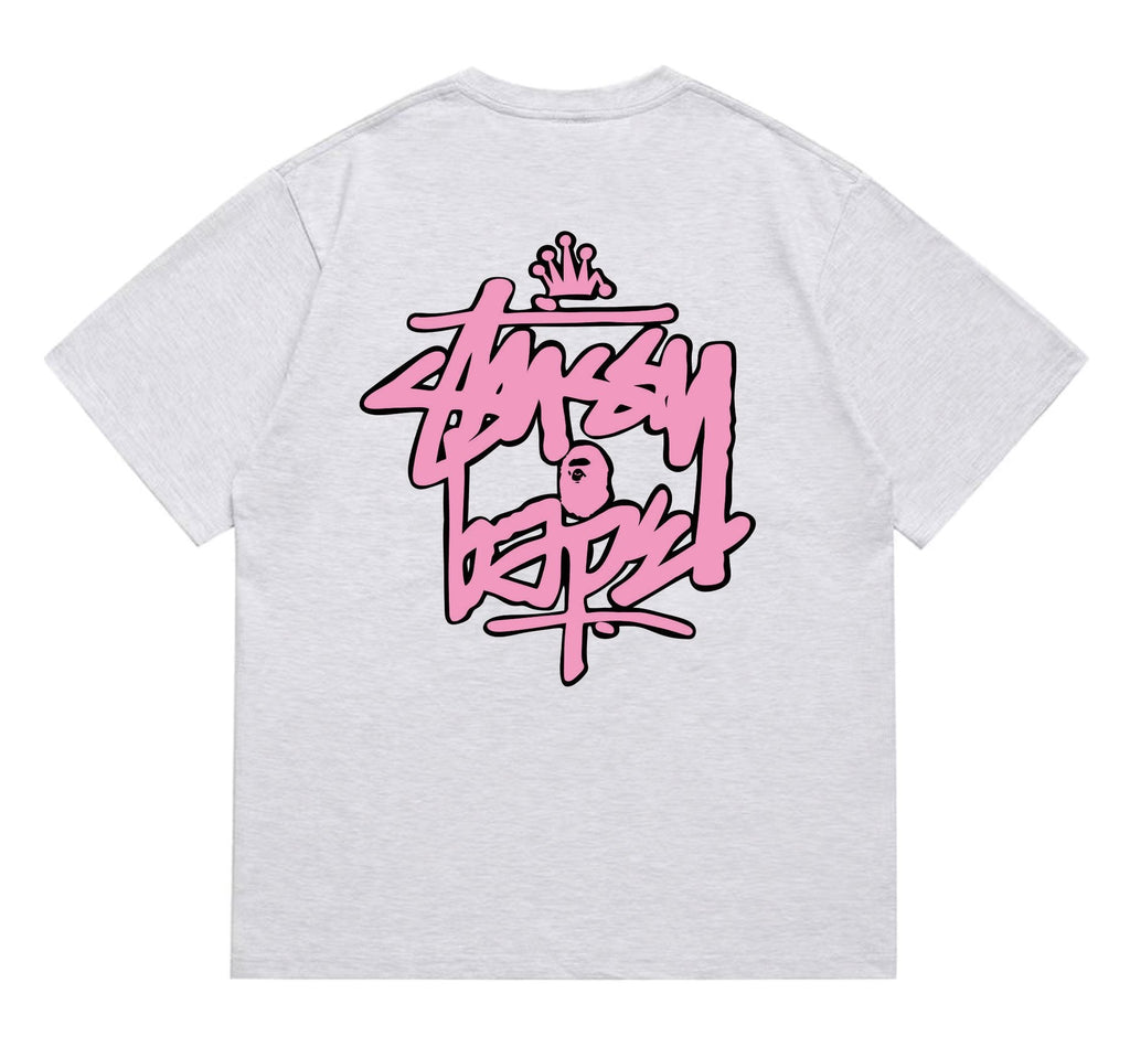 BAPE Crown-Face Graffiti Graphic T-Shirt ¡ª back